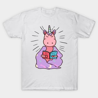 'Unicorn Book Lover' Cool Books Motivational Gift T-Shirt
